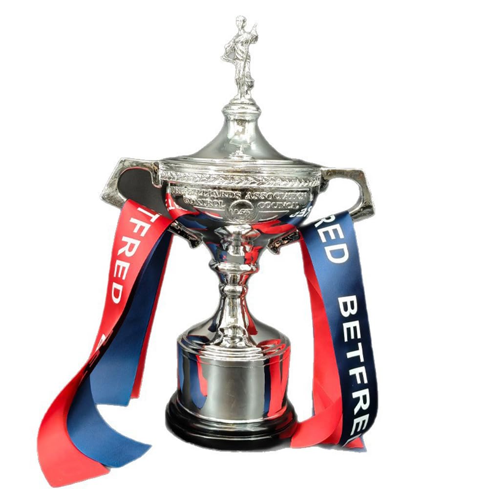 DHetyE souvenir, Billiards Championship Trophy 15.7 In Silver Snooker Pool Tournament Replica