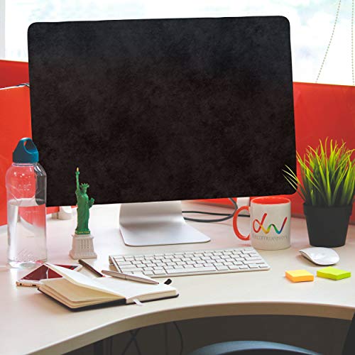 Kuzy Cover for iMac 27 inch Dust Cover Release 2020 2019 2017 Models A2115 A1862 A1419 A1312 Retina 5K 4K Computer Monitor Dust Covers Screen Protector, Black