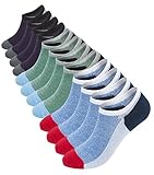 Men's Low Cut Socks Anti-slip 6 Pack Thin Casual Cotton Socks Colorful