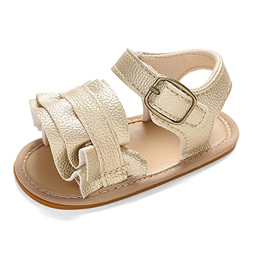 MK MATT KEELY Baby Girls Boys Premium Rubber Sole Summer Sandals Infant Soft Shoe Anti Slip Outdoor Beach Flats Toddler First Walking Shoes