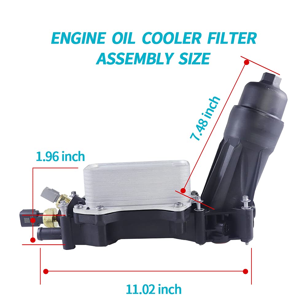 68310865AB Engine Oil Cooler and Filter Housing Adapter with