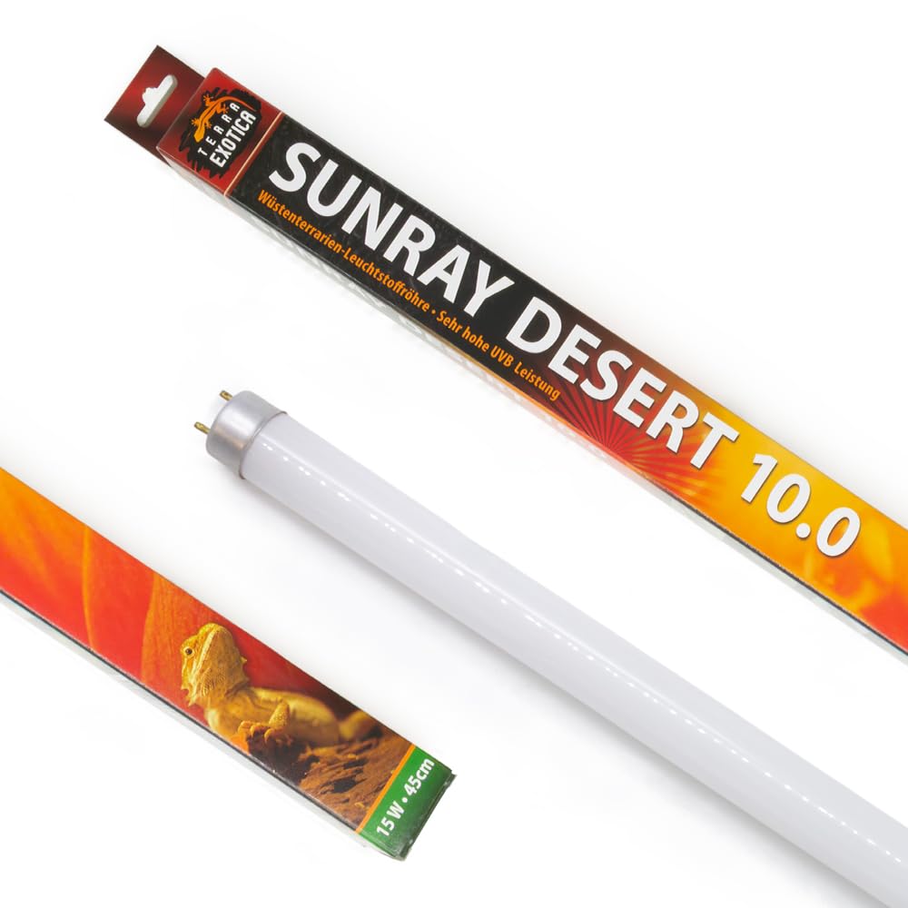 Terra Exotica Sunray Desert UV 10.0 - Leuchtstoffröhre mit hoher UV-B Abstrahlung - Ideal für tagaktive Reptilien der Wüsten- und Savannengebiete (30, Watt)