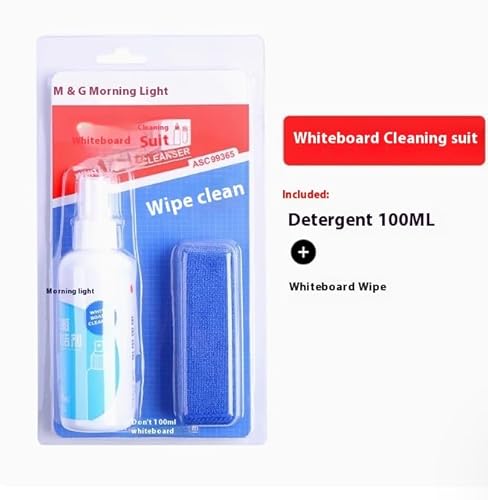 LUHUYOL Limpador de quadro branco, um conjunto de líquido de limpeza tipo spray para remover marcas