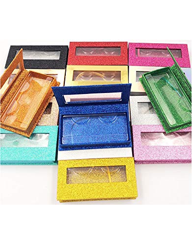 10pcs square false eyelash packaging box fake 3d mink eyelashes boxes faux cils magnetic case lashes empty (15)