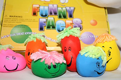 Preisvergleich Produktbild Diverse 24 x Wutbälle Wutball Stressbälle Knetbälle Knautschbälle Funny Faces Knetball