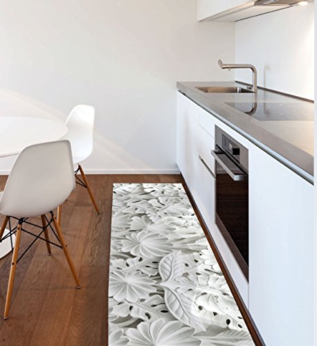 Viva Tappeti Vista Bw05 Acanthus Tappeto, Vinile