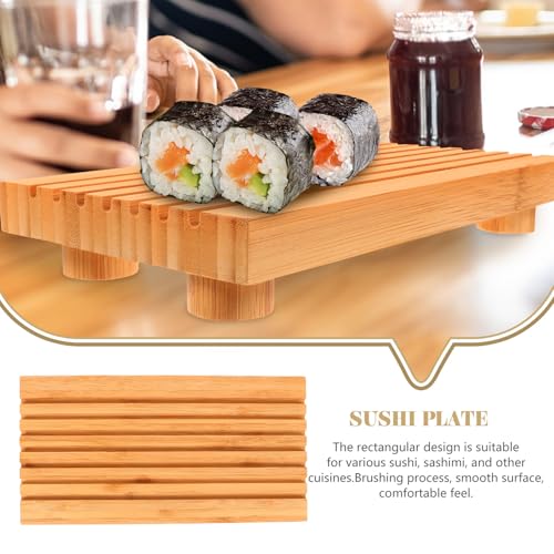 Bandeja rectangular pequeña para sushi estilo japonés miniatura 7
