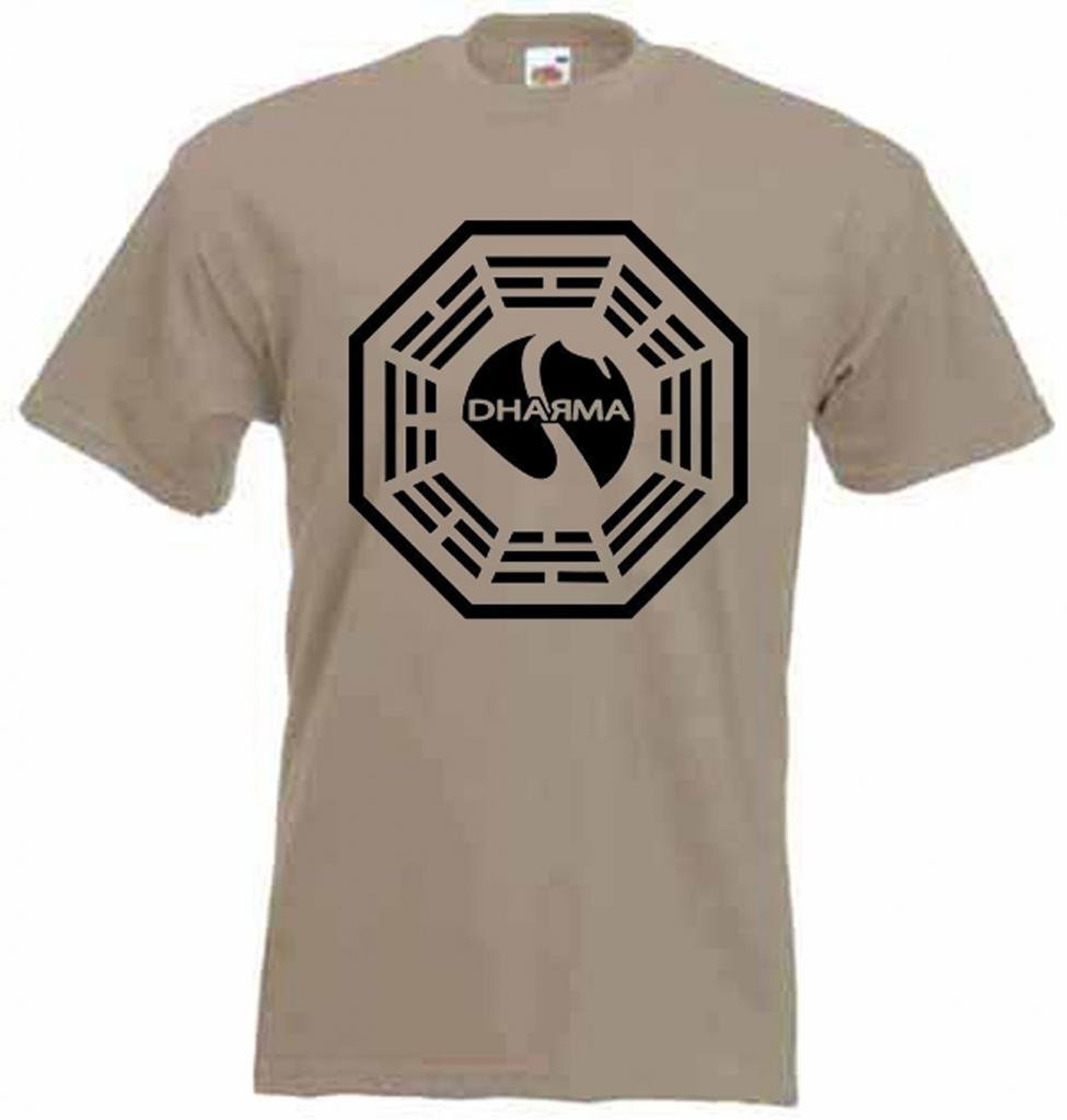 Tribal T-Shirts Dharma Initiative T-Shirt - Khaki - XL