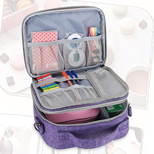 Teamoy Camera Case Compatible With Mini9 Instant Camera, Portable Instant Camera Bag For Mini 9/10/11 Camera And Accessories, Purple(Bag Only) #TOP1