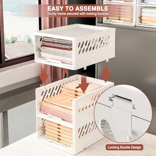 Panier de rangement pliable vêtements pour optimiser les placards de chambre