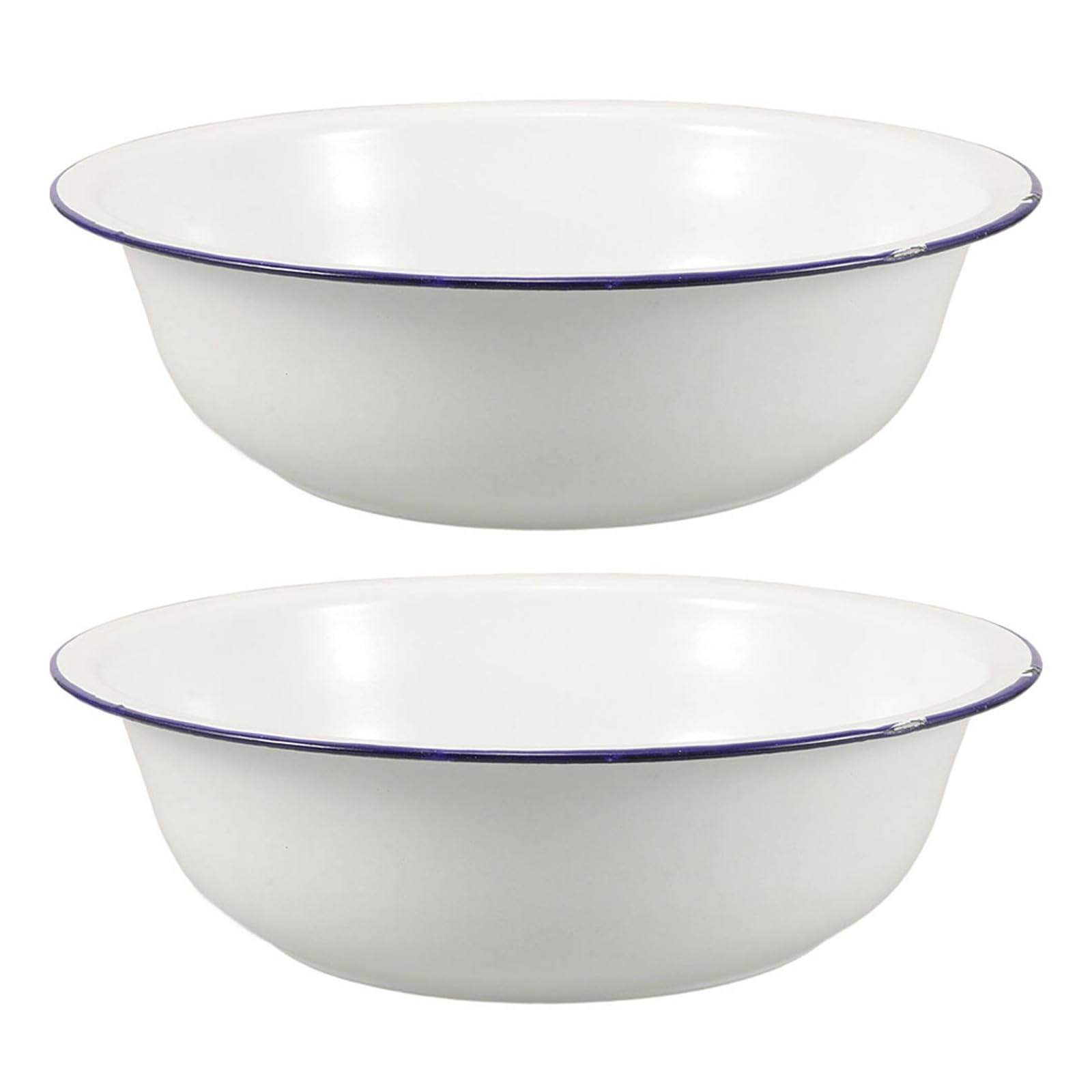 Baignoire de trempage en émail blanc FOMIYES | Qualité supérieure style rétro 34cm