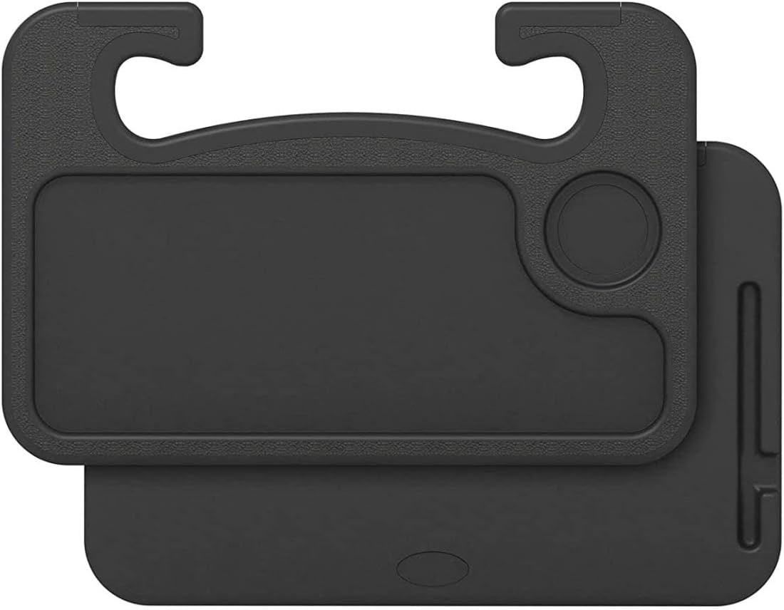 Steering Wheel Tray with Edge Protection Multifunctional Car Table Desk for Eating Writing, Laptop Fits Most Vehicles Steering Wheels (Won't Damage Steering Wheel)