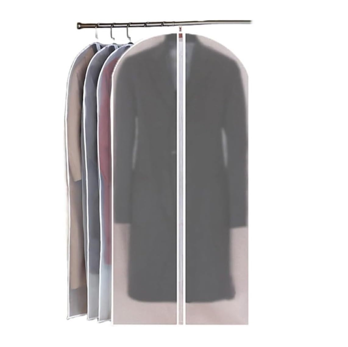 Fundas de Ropa, 4 Uds. Fundas Para Vestidos Bolsas Para Ropa Con Cremallera Bata Para Mujer Vestidos Formales De Novia Organizador Plegable A Prueba De Polvo Bolsas Para Trajes Protector de Ropa Organ