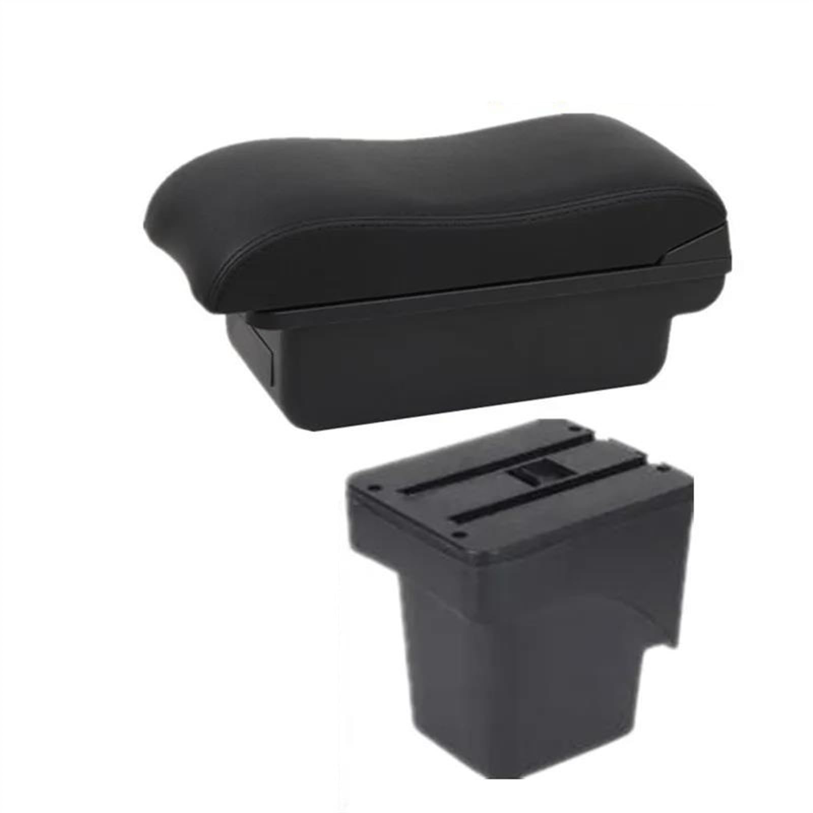 NOHEEU Car Armrest Centre Box Storage Support Arm Interior Retrofit Accessories For Focus 2 Mk2(A2 black line No USB)