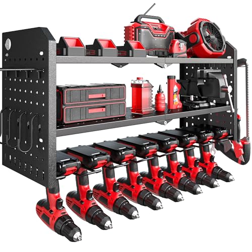 Nacial Power Tool Organizer Wall Mount, 8 Drill Holder Wall Mount - image 1