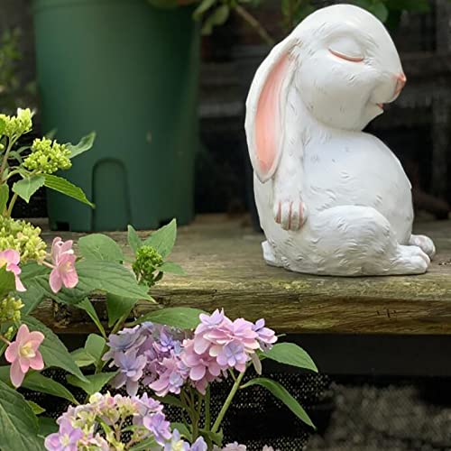 Statue lapin résine jardin Sleepy Bunny抗 intempéries extérieur - 3