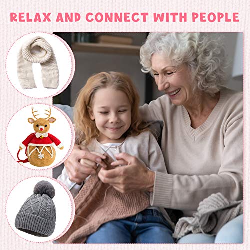 TTLIFE 14 Sizes Crochet Hooks Set with Case, Ergonomic Aluminum Handle Crochet Hooks Needles for Arthritic Hands, Smooth Knitting Needles for Superior Results. Best Gift! … - Thumbnail 2