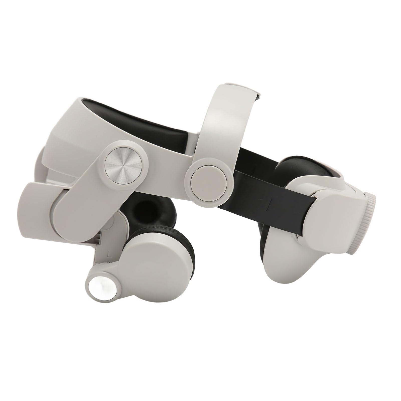 Kit di cinturino per visore VR, ricambio per visore 2, cinturino regolabile con cerniera leggero e comodo, dotato di copri-auricolari in pelle proteica e driver da 40 mm per