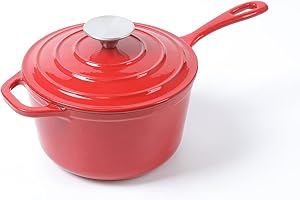 2 Quart Enameled Cast Iron Dutch Oven with Lid