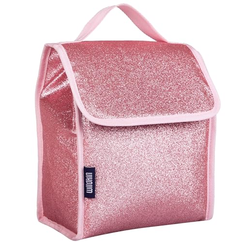 Image of Wildkin 55902 Lunch Bag, One Size, Pink Glitter