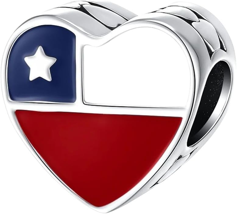 New 2026 Heart-Shaped National Flag Beads Badminton Pendant Suitable Foreuropean Original Bracelet Diy Fashion Charm Jewelry925Silver Jewelry Accessories Creative Gift