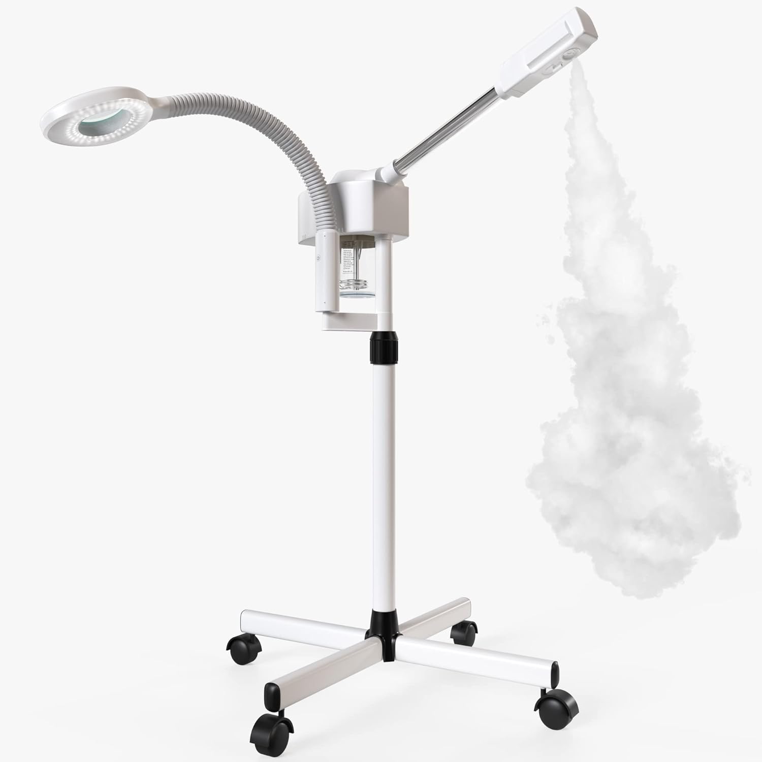 2 in 1 Professional Facial Steamer, Loxey Face Steamer with Adjustable 5X Magnifying lamp and Stronger Nano Ionic Hot Mist for Facial Deep Cleaning for Professional Beauty Salon or Home Use. : Beauty & Personal Care