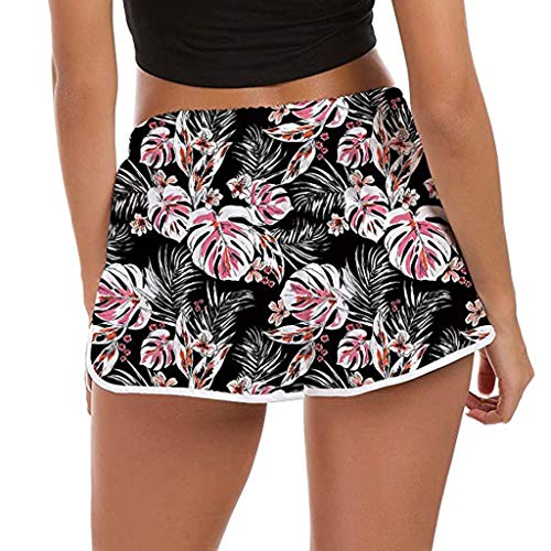 NaLatia Short de Bain Femme Short Plage Respirant à séchage Rapide Pantalon de Plage avec Cordon Ajustable pour Sport Surf – vue 3