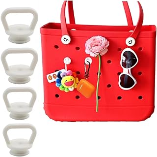 Meikakka Tassel Hanger for Bogg Bag,Accessories for Bogg Bag,Keychain Hanger for Bogg Bag,Hang Charms for Bogg Bag,4PCS