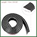 Motoforti 2pcs 4.5cm x 1.5m Car Wheel Mudguard Strip Extension Wheel Eyebrow Trim Protector Decoration Carbon Fiber Pattern Long-Lasting