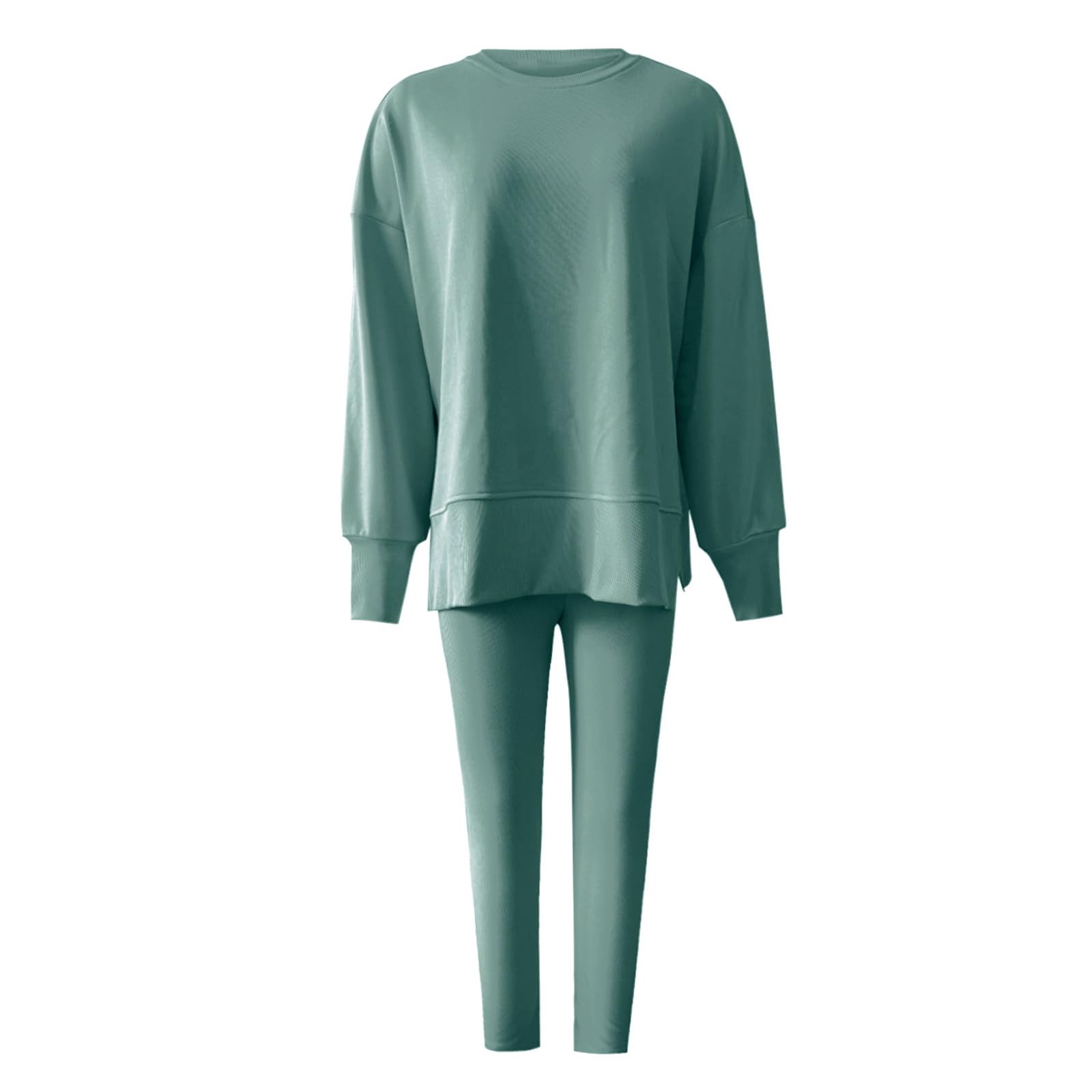Ensemble de sport pour femme - 2 pièces - Leggings avec haut - Survêtement de jogging pour femme - Baggy