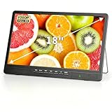 Desobry 18.4 Inch Small Smart TV - LCD Flat Screen Smart TV Built-in 180°Adjustable Stand/ATSC Tuner/HDMI/AV/USB for Kitchen, Bedroom, Camping, RV