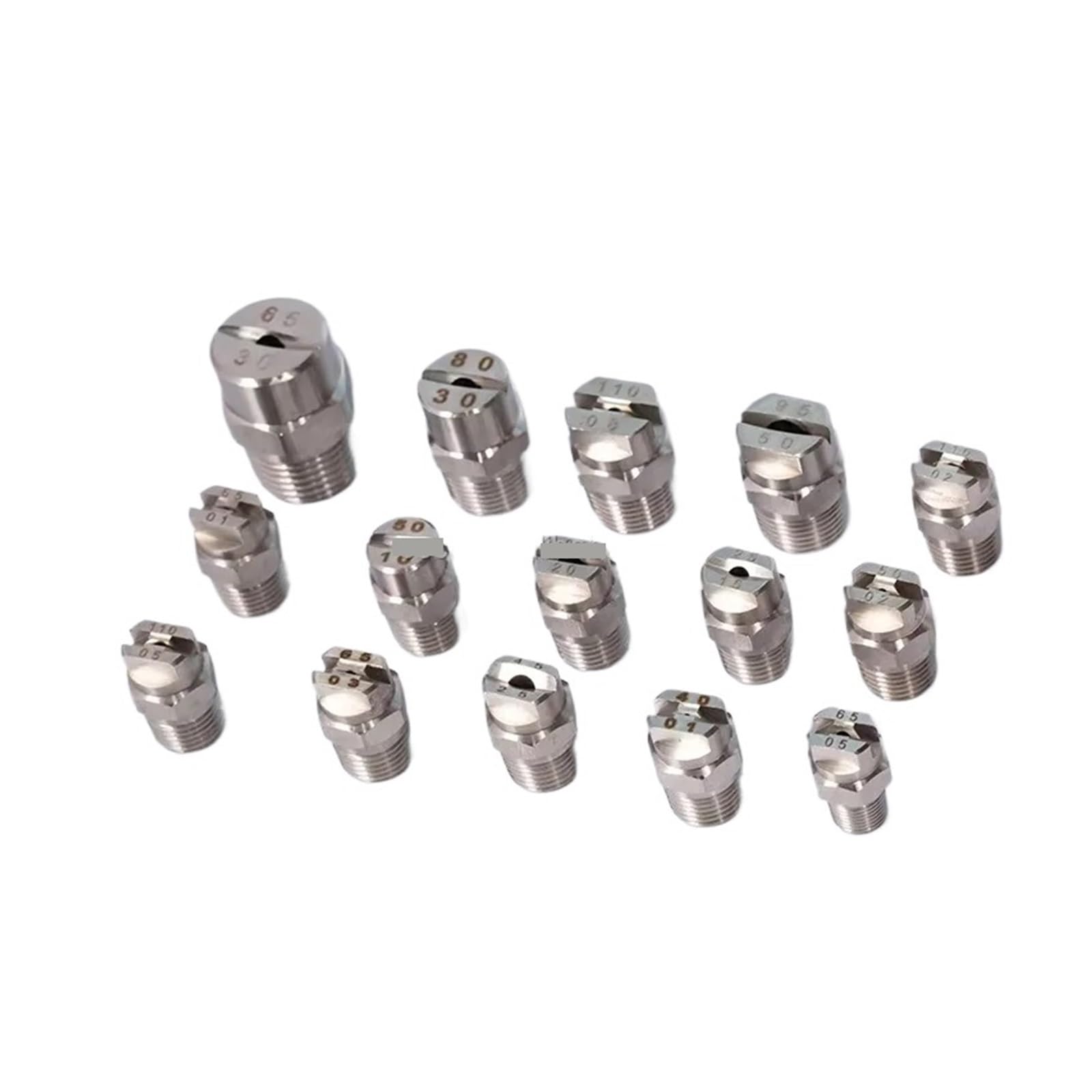 Flat Fan Spray Tip, Flat Fan Nozzle 3/8In BSPT Stainless Steel High Pressure(11002)