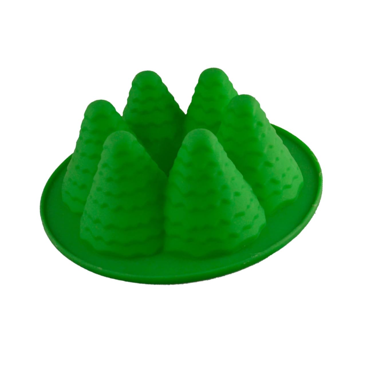 FELTECHELECTR Silicone Christmas Tree Cake Easy Operating Cleaning for Decorations Random Color