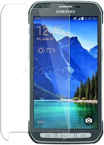 [Galaxy S5 Active Screen Protector] Premium Tempered Glass Screen Protector Guard Shield Saver Armor Cover Compatible with AT&T Samsung Galaxy S5 Active SM-G870A Phone