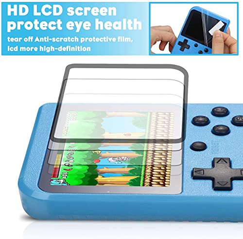 Fivejoy-Azul-o-Rojo-Consola-de-Juegos-Portatil-Consola-Retro-400-Juegos-Clasicos-Juegos-Electronicos-Portatiles-Soporte-TV-Juegos-Portatiles-y-Dos-Jugadores