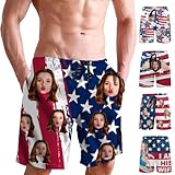 Custom Swim Trunk Mens with Faces, Personalized Swimming Trunks for Men, Funny Swim Trunks for Men, Customized Board Short, Beach Shorts with Photo Gift for Dad Boyfriend Husband