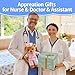 Personalized Doctor Nurse Bear, 12 inch Plush Toy Bear, Medical Professional Student Graduation Gift, Appreciation Gift, Custom Teddy Bear for Nursing Student, New Doctor, Gifts for Nurse Doctor