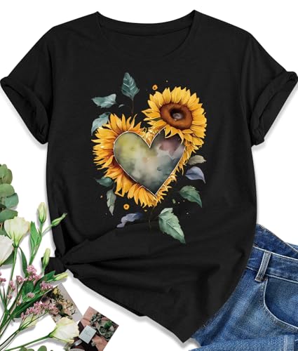 トップス Flowwwers Sunflower Dot Tee 51318AA0W8L.jpg