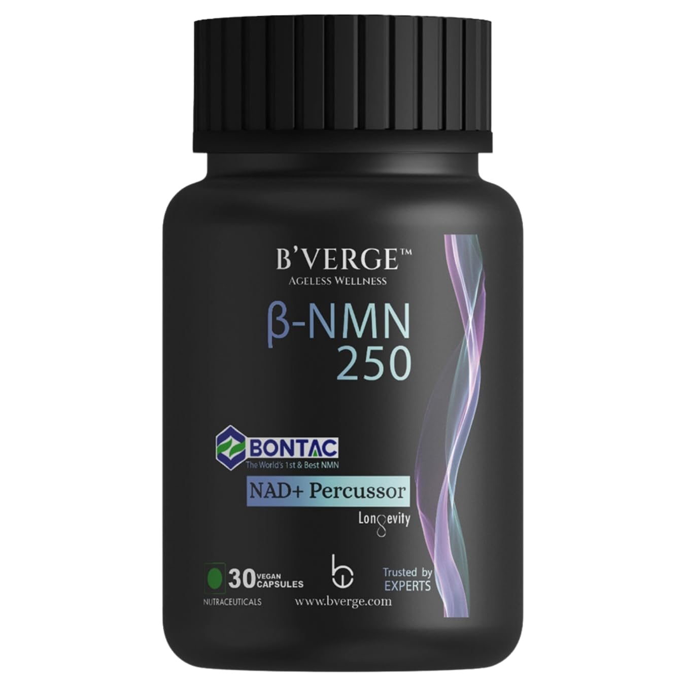 BVERGE® NMN Supplement | For Healthy Ageing | Repair Cells | Enhance Muscle | Neuro Function (500MG 30 Capsules) (250MG 30 Capsules)