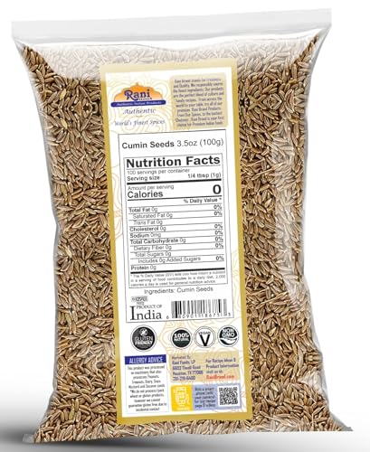 Rani Cumin Seeds Whole (Jeera) Spice 3.5oz (100g) ~ All Natural | Gluten Friendly | NON-GMO | Kosher | Vegan | Indian Origin - Thumbnail 3
