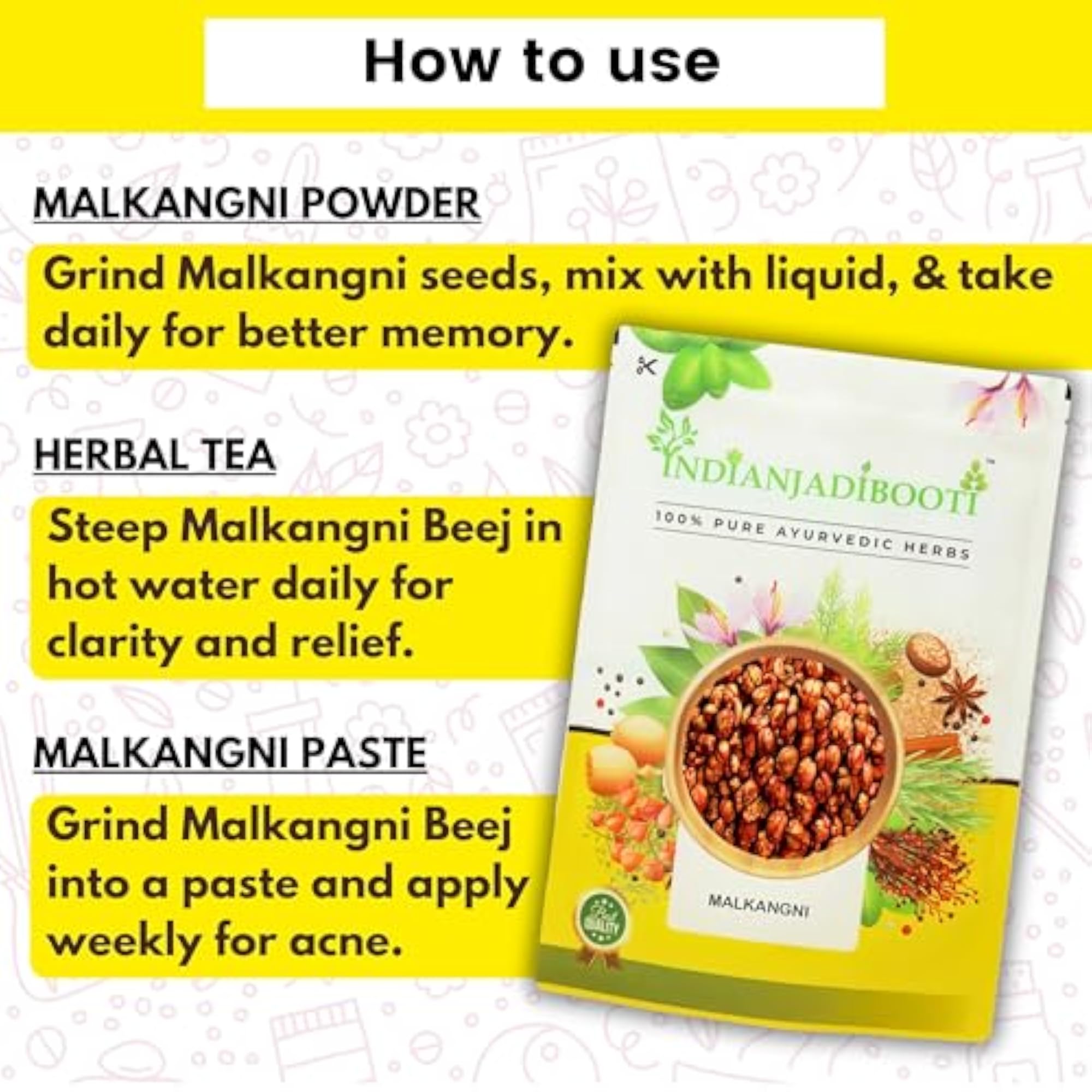 Malkangni Beej-Jyotishmati Seeds 250 Grams Pack
