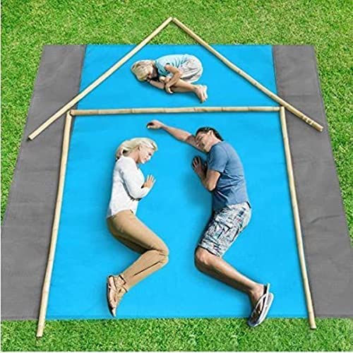 Couverture De Plage Grande Imperméable WIWIGO - Anti-sable - 200x210 Cm - Pour Pique-nique, Camping - Avec Sac Tapis Anti-sable Grande Taille WIWIGO