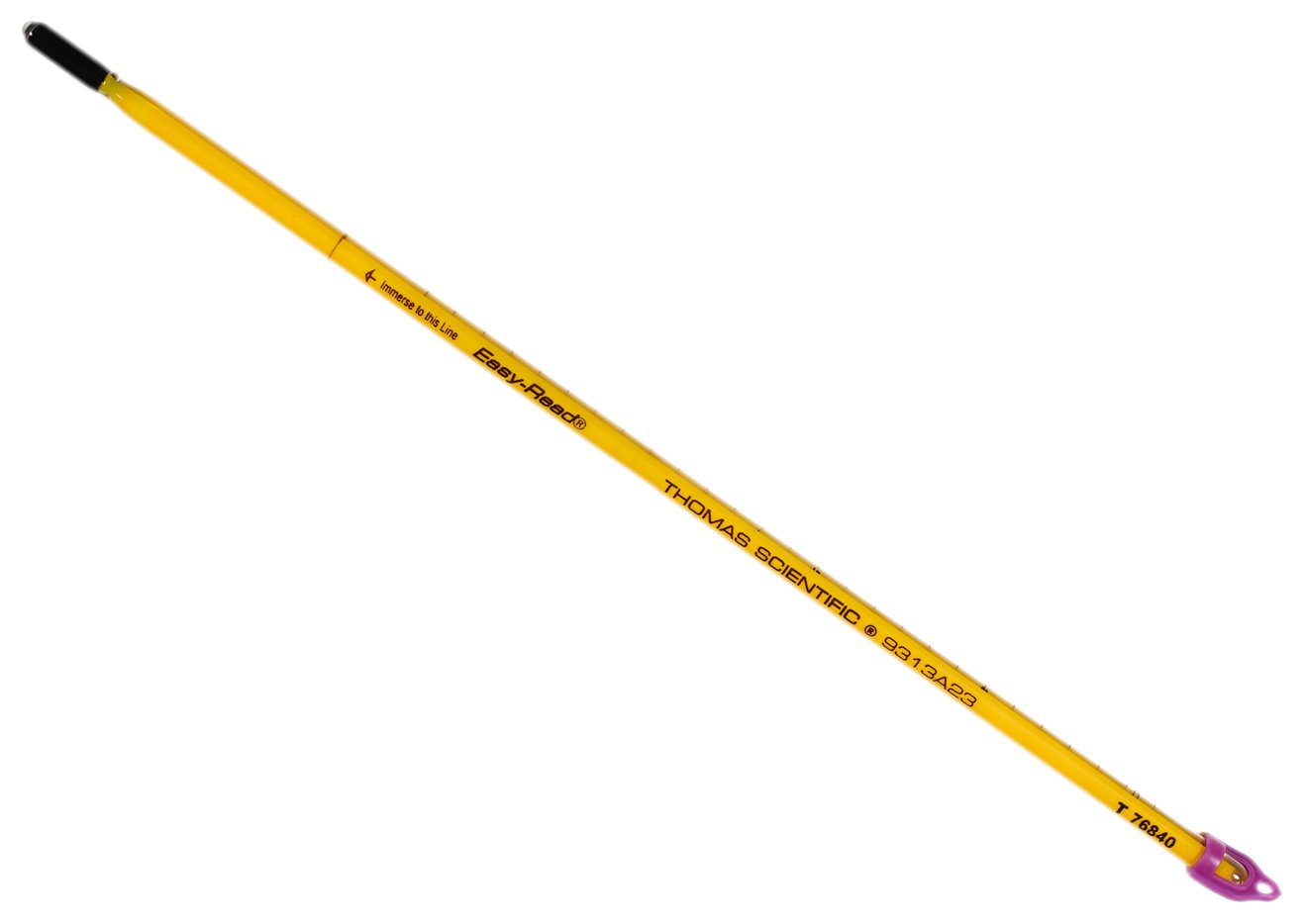 Thomas Easy-Read Precision General Purpose Liquid-In-Glass Thermometer, 305mm Length, -20 to 150 degree C, 76mm Immersion (Case of 25)