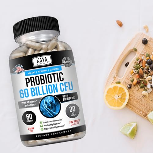 Kaya Naturals KNPRO60 Probiotic 60 Billion Cfu | Probiotics For Women, Probiotics For Men And Adults, Natural | Gut Health & Immune Support Supplement thumb #7