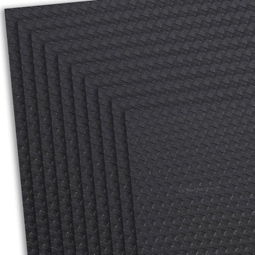 HOLSTEX Thermoform Sheet - (Basketweave Texture) - (.080 Thickness) - (8in x 8in Sheet) - (Storm Gray) - (10 Sheets) - for Holster Making, DIY Cosplay, Airsoft Armor
