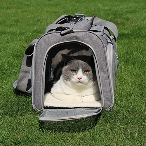 Cat Carriers Dog Carrier Pet Carrier For Small Medium Cats Dogs Puppies Up To 15 Lbs, Tsa Airline Approved Small Dog Carrier Soft Sided, Collapsible Travel Puppy Carrier (Grey) #TOP4