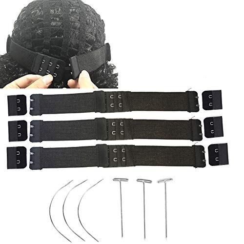 1 Inch Elastic Bands for Sewing Wigs Hair 10Inch Length Adjustable Wig Strap
