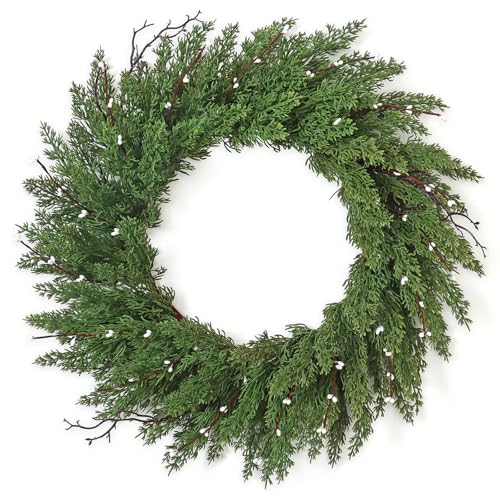 Weldomcor Weihnachtskranz für Haustür, 56cm Norfolk Kiefer...