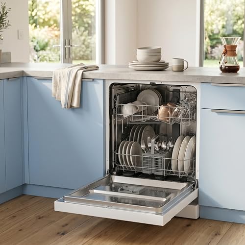 Dishwasher - Freestanding Dishwasher With 14 Place Settings, 60Cm, Full Size Design, White, Eco Program, Quick Wash, Quiet (49 Db) - DW0114PW25 - 8