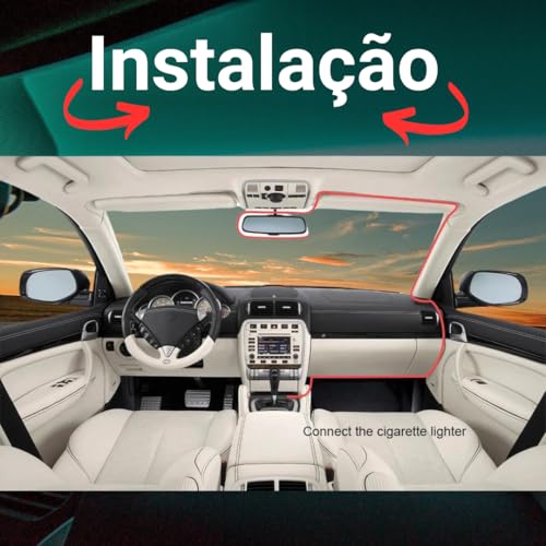 Câmera Veicular Automotiva Segurança Carro Taxi 3 Em 1 Aplicativo